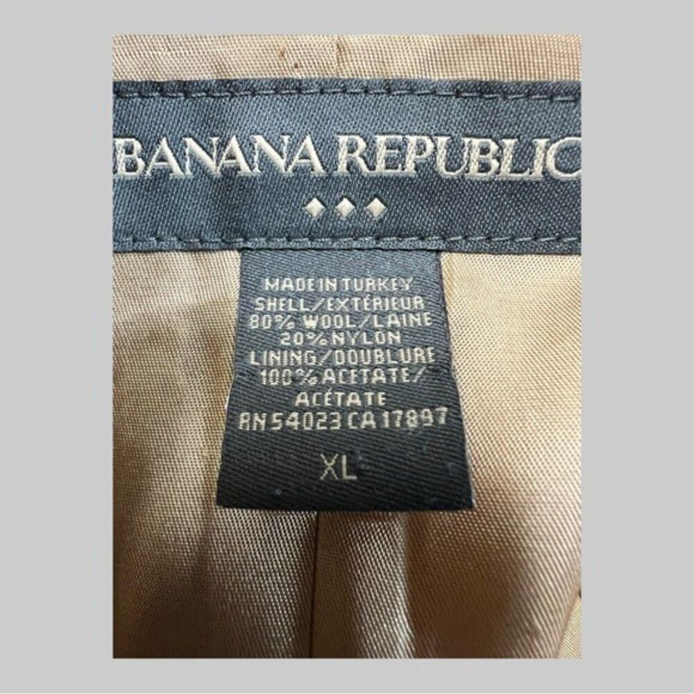 Banana Republic Camel Wool Trench Coat – XL - Picture 4 of 6